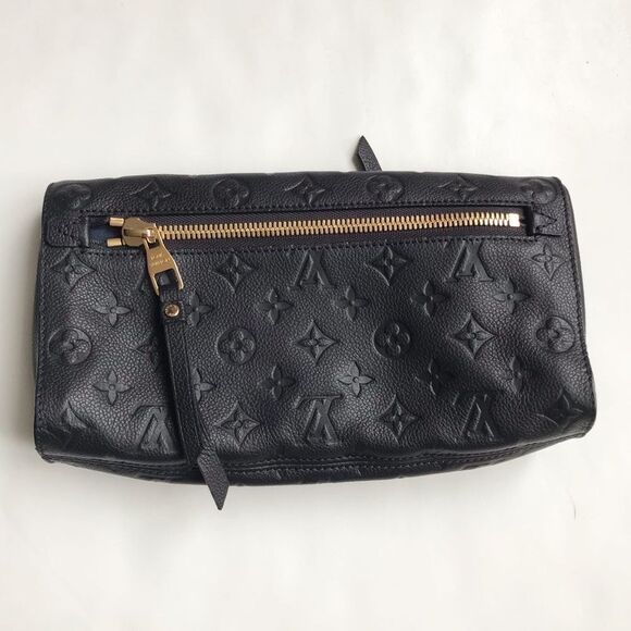 Authentic Louis Vuitton Navy Petillante Clutch Monogram Empreinte Leather EUC - Picture 10 of 13